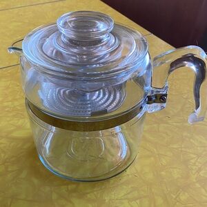 Vintage Pyrex 6 cup Coffee Pot
